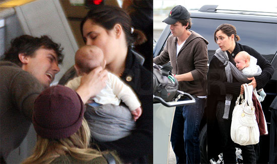 casey affleck summer. Casey Affleck at LAX With Summer Phoenix and Sons