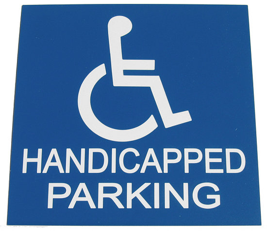 Handicap Car Sign