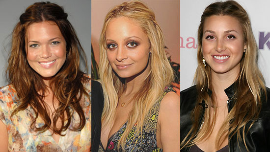 whitney port hair. STEP 1: Part your hair in the