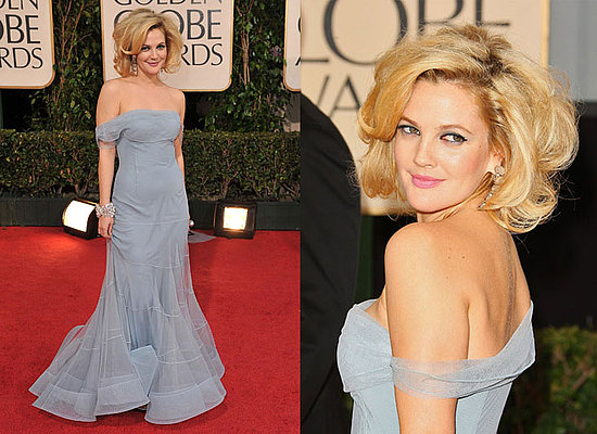 drew barrymore golden globes dress. Is that Drew Barrymore or an