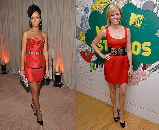  both Rihanna and Elizabeth Banks recently took on. Fashion coincidence?