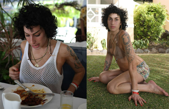 To see 15 more photos of Amy Winehouse in a bikini and eating just read more