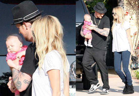 Nicole Richie and Joel Madden Take Out Baby Harlow