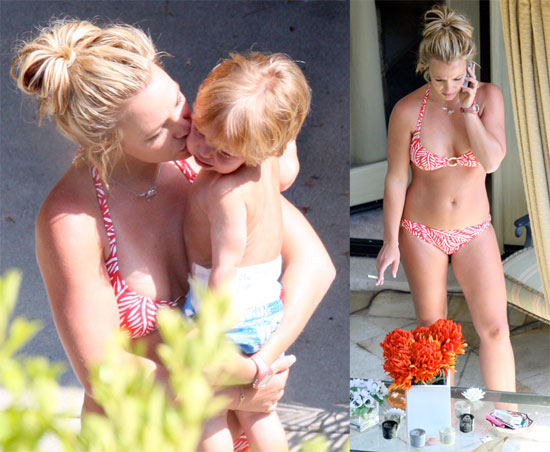 Photos of Britney Spears' Bikini Body With Jayden and Sean