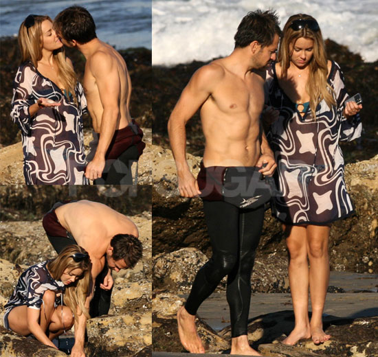 Bikini Photos of Lauren Conrad and Kyle Howard Kissing at the Beach