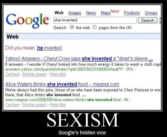 Sexism Against Men. [above is an example of sexism