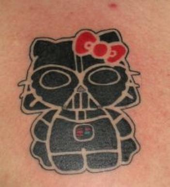 Darth Vader + Hello Kitty = Best Tattoo Ever