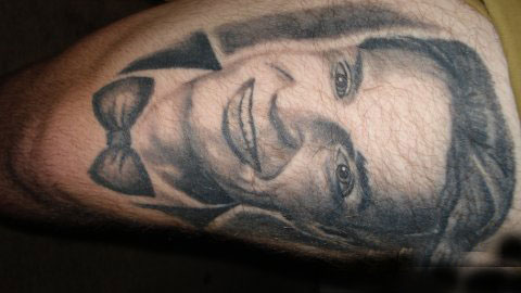 Bill Murray Tattoo. Via Look at this Frakking Geekster, who didn't know Bill