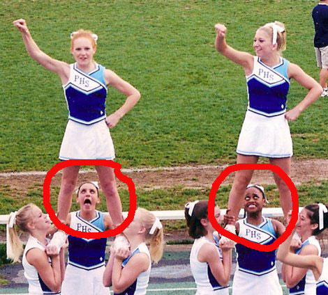 Humor cheerleader High School Upskirt