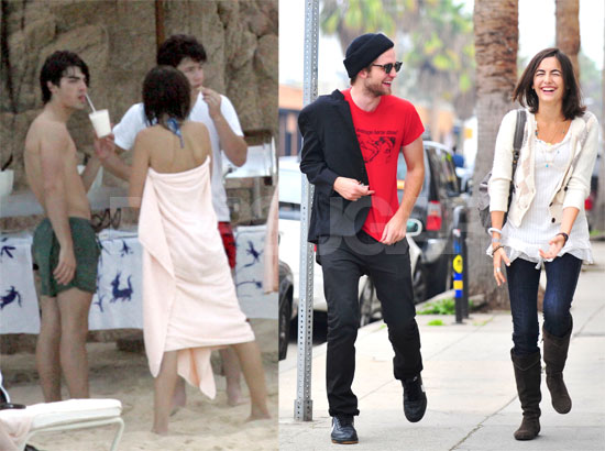 Photos of Camilla Belle With Robert Pattinson and Shirtless Joe Jonas