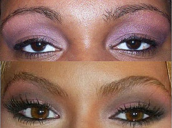 smoky purple eye makeup. Beyonce#39;s pink/purple smokey