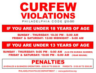 Curfew Sign