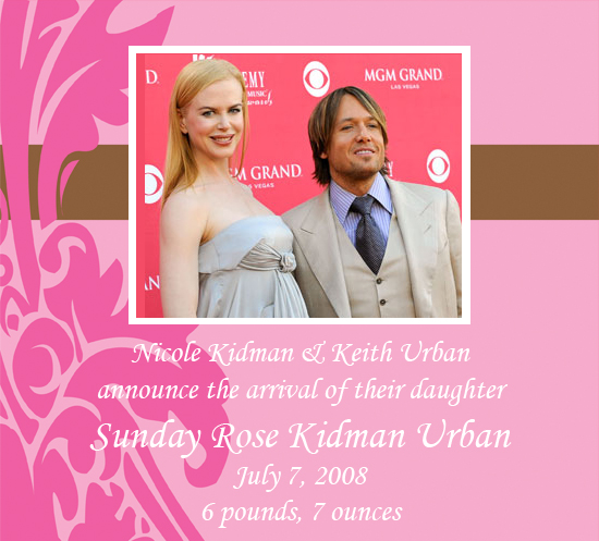  People reports country crooner Keith Urban and actress Nicole Kidman 