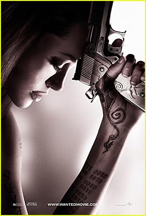 angelina jolie tattoos in wanted movie. ANGELINA JOLIE