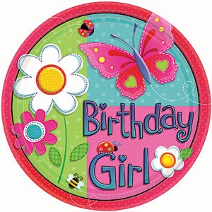  Girl Birthday Cakes on It Is Based Off The Decorations For The Party  Garden Girl Plate