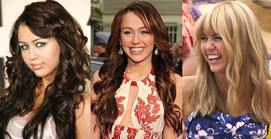 miley cyrus hair color in hannah. Miley Cyrus wore a simple