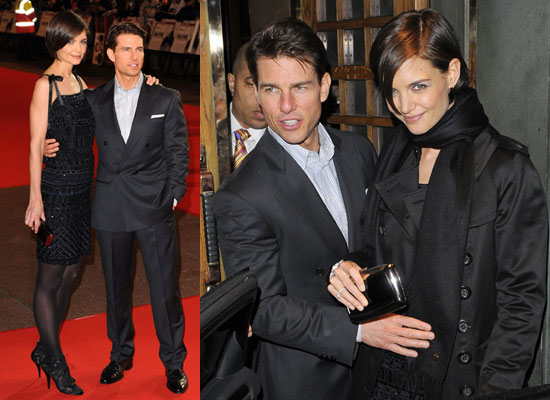 tom cruise and katie holmes. Tom was raving about London at