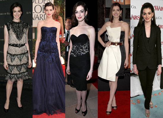 Anne has appeared on the red carpet for many award shows from the Golden 