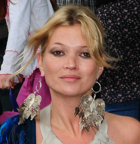 Kate Moss went for an understated polished makeup look at this weekend's