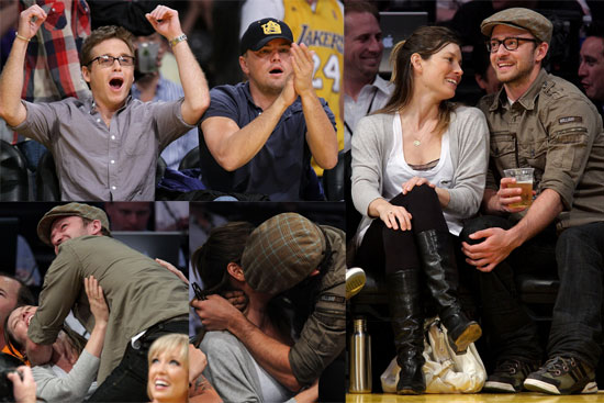 jessica biel and justin timberlake kissing. kiss and clearing up any