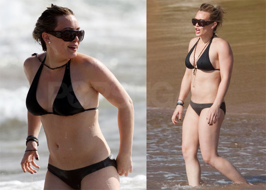 To see more of Hilary in her bikini just read 
