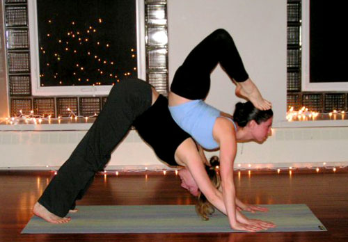Partner Yoga Pose: Down Dog