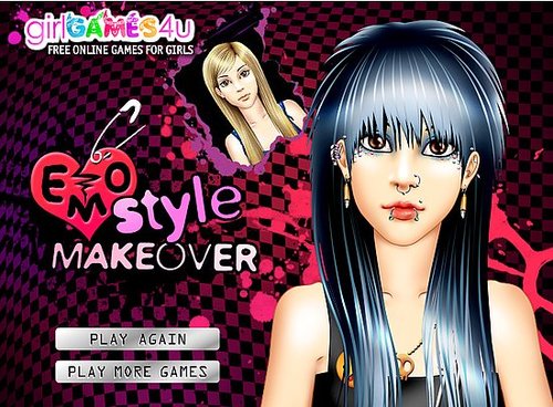 emo makeup games. The kiddy game lets you take a
