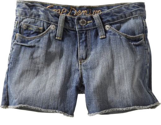 cut-off jean shorts, $20.
