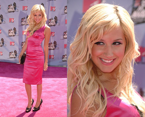 ashley tisdale hair color. big color on the red