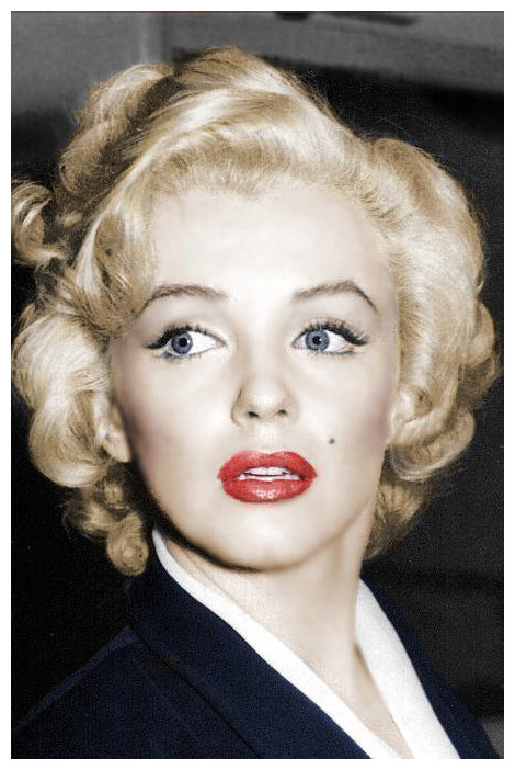 marylin monroe makeup. Marilyn did her makeup,