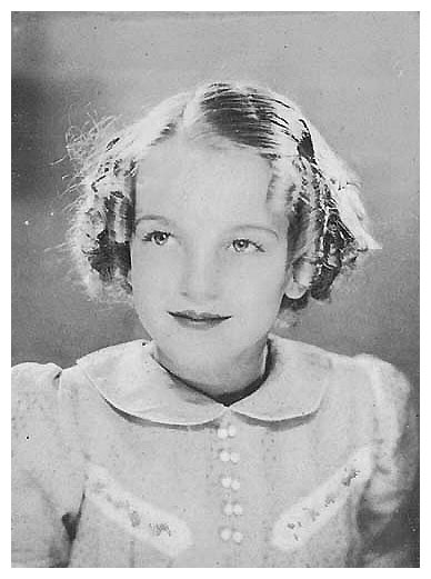 Norma Jeane as a little girl