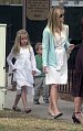 Reese Witherspoon takes the kids to church on Easter Sunday