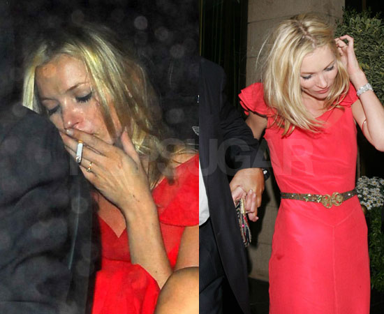 kate moss smoking on the catwalk. Kate Moss is a top model and