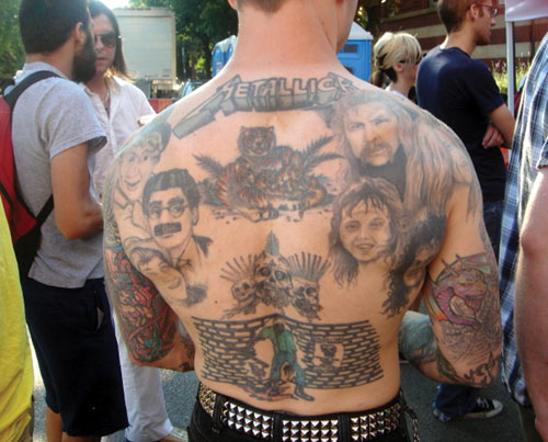 heavy metal tattoos. METAL INQUISITION: About time: