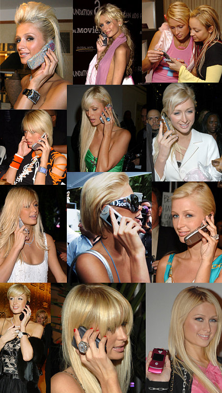Paris Hilton's Cell Phone Evolution