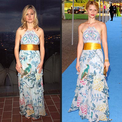 Claire Danes right recently made the scene at a UK gala in floral 