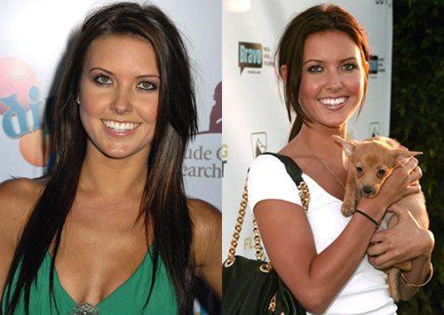 highlights for dark brown hair 2011. Usually, she's got cool dark brown hair with 