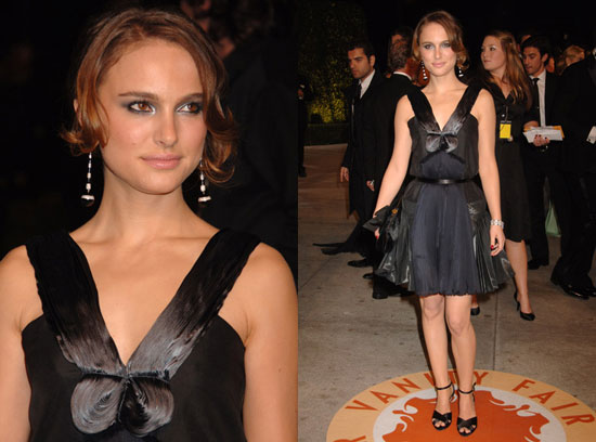 Natalie Portman Oscars Dress. Vanity Fair Oscar Party: