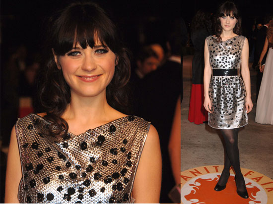 Vanity Fair Oscar Party: Zooey Deschanel. Love It. Hate It. Undecided