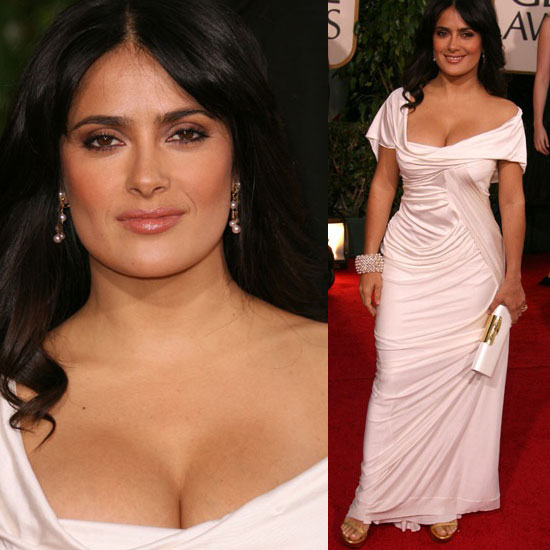 The Golden Globes Red Carpet: Salma Hayek. Love It. Hate It. Undecided