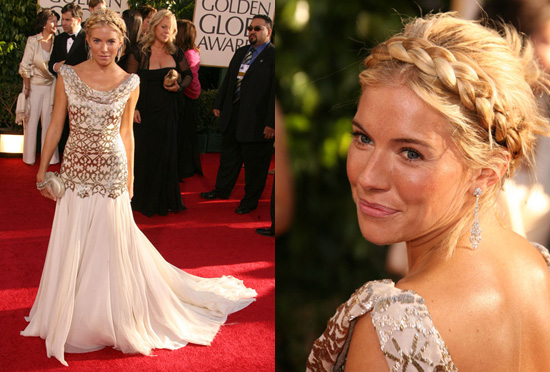 The Golden Globes Red Carpet: Sienna Miller. Love It. Hate It. Undecided