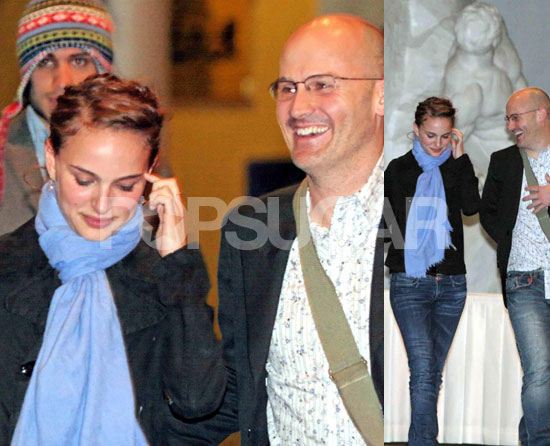 natalie portman out and about. to out-wile the paparazzi.