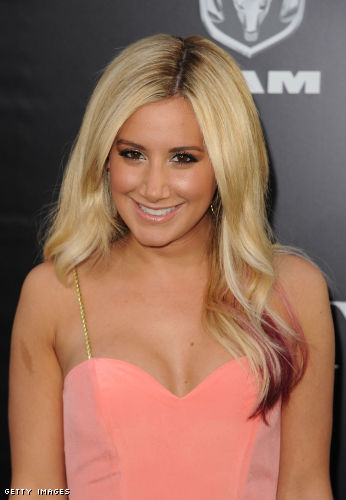 HOLLYWOOD CA APRIL 16 Actress Ashley Tisdale arrives at the premiere of 