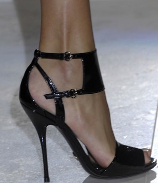 The Look For Less: Gucci Black Patent Sandals | POPSUGAR Fashion