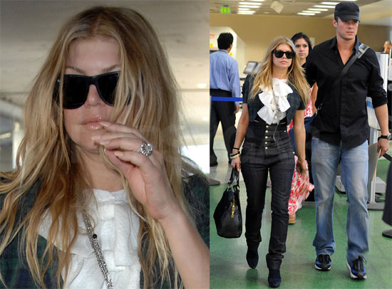 Photos of Newlyweds Fergie and Josh Duhamel at LAX On Way to Honeymoon ...